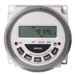 TM619 Timer Switch Digital LCD Power Timer Switch Weekly Programmable  Model 16A 1NO+1NC (TM619-3 24V)