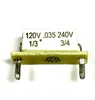 Plug-In Horsepower Resistor (9840) unidad 0.025 ohms