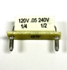 Plug-In Horsepower Resistor (9839) unidad 0.025 ohms