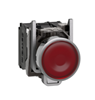 XB4BW34M5 Schneider Illuminated push button, Harmony XB4, metal, red flush, 22mm,  1NO + 1NC, 230...240V AC
