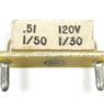 KB/KBIC DC Motor Control Plug-In Horsepower  Resistor #9834, .51 Ohms.