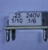 KB/KBIC DC Motor Control Plug-In Horsepower Resistor # 9836, .25 Ohms.