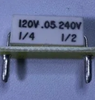 KB/KBIC DC Motor Control Plug-In Horsepower Resistor # 9839, .05 Ohms.