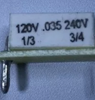 KB/KBIC DC Motor Control Plug-In Horsepower Resistor # 9840, .035 Ohms.