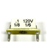 KB/KBIC DC Motor Control Plug-In Horsepower Resistor # 9838, .1 Ohms.