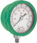Series CC 4" Color Coded Pressure Gage Green Housing