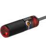 Autonics BRQP100-DDTA Cylindrical Diffuse Reflective Photoelectric Sensor, M18, NPN Open Collector, 100 mm Sensing Distance