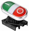 Autonics S2TR-P1W Ø22/25 mm Non-Illuminated Double Push Button Switch Head, Green/White, Momentary