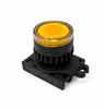 Autonics L2RR-L3Y Yellow Extended Flat Round Pilot Light Head, Ø22/25 mm Panel Mount