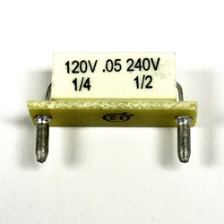 Plug-In Horsepower Resistor (9839) unidad 0.025 ohms