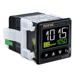8105000040 Novus N1050-PR LCD temperature controller w/ timer, USB, 24V, 1 relay + pulse, 1/16 DIN