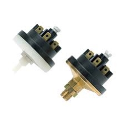 8800110675 NOVUS HUBA 625 Rel. pressure Switch, G1/4 brass FPM, 1 Aac relay out 6-75 mbar