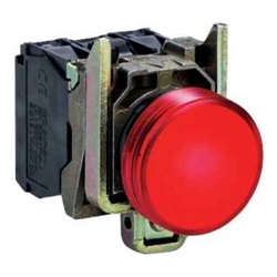 SCHNEIDER 2XB4BVM4 220V PROTECTED RED LED PILOT LIGHT