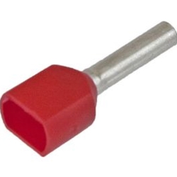 FER2-18-10D RED 2x18AWG 10MM WIRE FERRULES 100PK