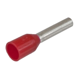 FER-18-8D  RED 18AWG 8MM WIRE FERRULES 100PK