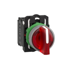 SCHNEIDER XB5AK133G5   Illuminated selector switch, green handle