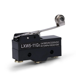 LXW5-11G3 1NO+1NC, 10A, Rated voltage (Ue) 380VAC, 220VDC, Long Roller Lever Basic Micro Limit Switch