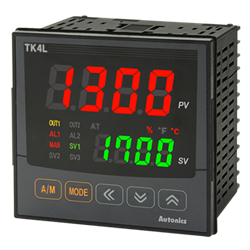 TK4L-24CC Autonics Temp Control, DIN W96XH96mm, 2 Alarm, Current or SSR Drive Output 1, Current or SSR Drive Output 2, 100-240VAC