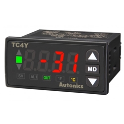 TC4Y-N2N Autonics Temp Indicator, DIN W72 X H36mm, Single display 4 Digit, No Control, without control output, No Alarm Output, 24-48VDC, 24VAC