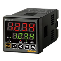 CT4S-1P4 Autonics Counter/Timer,  Preset, PNP or NPN Input, Power supply 100-240VAC~ 50/60Hz