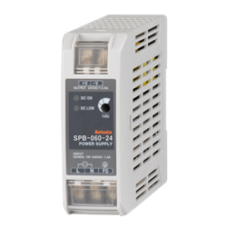 SPB-060-24 Autonics Power Supply, Din Rail mounting, Switching, 24 VDC output ,60 Watts, 2.5 Amp 100-240 VAC Input