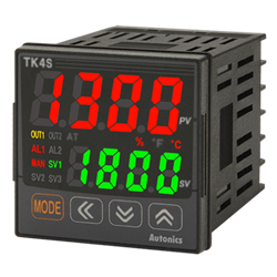 TK4S-14RN  Autonics Temp Control, 1/16 DIN, 1 Alarm, Relay Contact Output, 100-240VAC