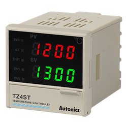 TZ4ST-14R  PID Temp Control, 1/16 DIN, Digital, Relay Output, 1 Alarm Output, 100-240 VAC