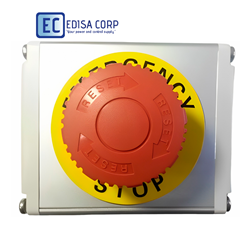 Autonics Red Emergency Stop Push Button Switch Station 1NO 1NC 110/250VAC 10A