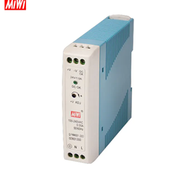 MDR-20-24 POWER SUPPLY 20 W, SINGLE OUTPUT, 24 V@1 A INDUSTRIAL PLASTIC AC-DC