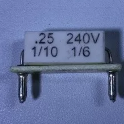 KB/KBIC DC Motor Control Plug-In Horsepower Resistor # 9836, .25 Ohms.