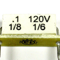 KB/KBIC DC Motor Control Plug-In Horsepower Resistor # 9838, .1 Ohms.