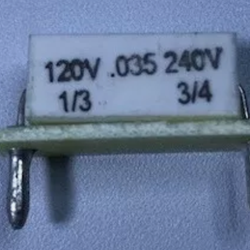 KB/KBIC DC Motor Control Plug-In Horsepower Resistor # 9840, .035 Ohms.