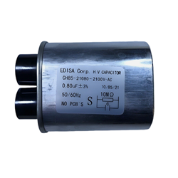 Microwave Oven H.V. High Voltage Capacitor Model: CH85-21080 2100VAC 0,80uF