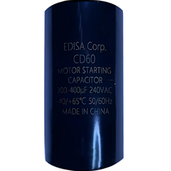 Motor Starting Capacitor CD60, 300-400uf 240VAC