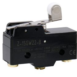 ZX-15GW22-B Roller Lever SPDT Micro Limit Switch AC 125V 250V 15A