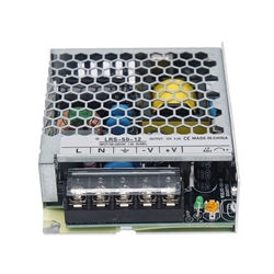 EDISA CORP LRS-50-12 Switching Power Supply, 12V 4.1A 50W, Input 100-240VAC