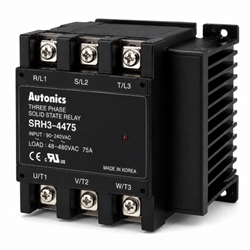 Autonics SRH3-4475 Three-Phase Solid State Relay, Panel Mount SSR