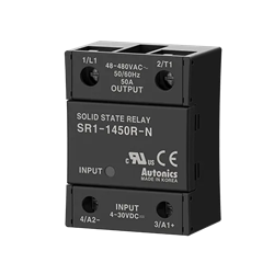 Autonics SR1-1450R-N Solid State Relay (SSR), Single-Phase Random Turn-On,50 A, 48–480 VAC Output
