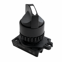 Autonics S2SR-S4W Ø22/25 mm Long-Lever Selector Switch Head, 2-Position Maintained, White