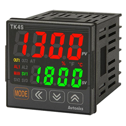 Autonics TK4S-24CN High-Performance PID Temperature Controller, 48 × 48 mm, 100–240VAC, Current/SSR Output, Dual Alarm