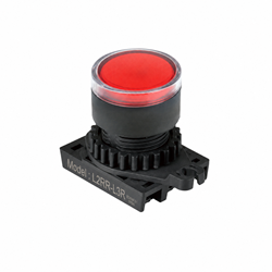 Autonics L2RR-L3R Red Pilot Light Head Unit, Ø22/25 mm, Extended Flat Round