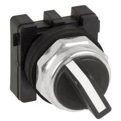 WEG CSW30-CK3F45  Maintained Selector Switch, 30 mm, 3-Position, White Knob, 45°